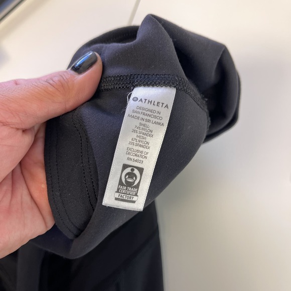 Athleta (S) Up For Anything Mesh 7/8 Training Leggings Mid-Rise 25” Black - Picture 8 of 11